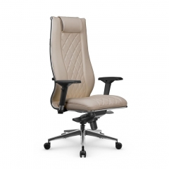 Кресло руководителя МЕТТА L 1m 50M/4D Infinity Easy Clean MPES Комплект 2 Темно-бежевое