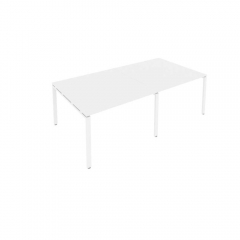Переговорный стол 2 столешницы Metal System Б.ПРГ-2.2 Белый