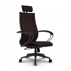 Кресло офисное METTA B 2m 34PF/K127, Основание 17832 Комплект 4 Темно-коричневое